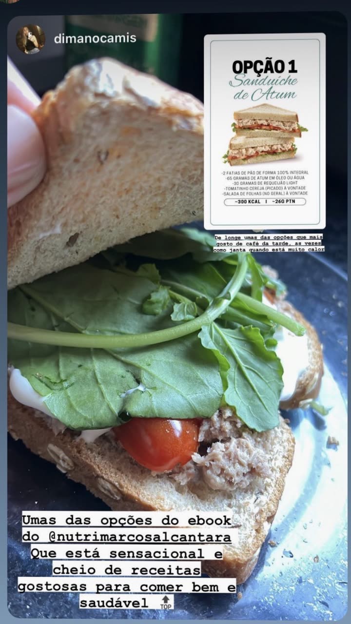 Relato real com sanduíche de atum do guia